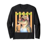 Funny Preppy Alligator Gator Humor Later tee Beach Summer Long Sleeve T-Shirt