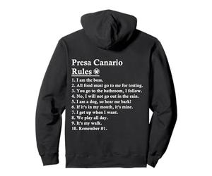 Funny Presa Canario Dog Rules Pullover Hoodie