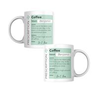 Funny Prescription Mug, Novelty Personalised Prescription Mug, Customisable Tea, Coffee or Hot Chocolate Mug (Coffee)