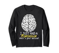 Funny Present - 'Excuse' Head Injury Concussion Long Sleeve T-Shirt