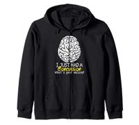 Funny Present - 'Excuse' Head Injury Concussion Zip Hoodie
