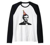 Funny President Abe Abraham Lincoln's Birthday Raglan Baseball Tee