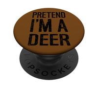 Funny Pretend I'm a Deer Statement Halloween Costume Idea PopSockets Adhesive PopGrip