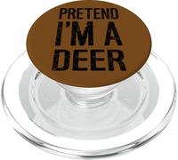 Funny Pretend I'm a Deer Statement Halloween Costume Idea PopSockets PopGrip for MagSafe
