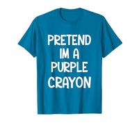 Funny Pretend Im A Purple Crayon Costume Halloween Outfit T-Shirt