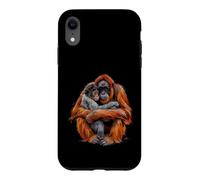 Funny Primate Love Saying Between Orangutan And Monkey Case for iPhone XR