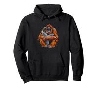 Funny Primate Love Saying Between Orangutan And Monkey Pullover Hoodie