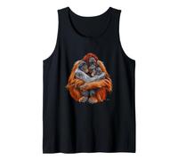 Funny Primate Love Saying Between Orangutan and Monkey Tank Top
