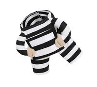 Funny Prisoner Costume Easy Maintain Festival Event Outfit For Small To Large Dog Cats Holiday And Halloween Dressingup Halloween Pet Costume