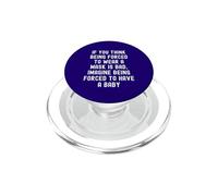 Funny Pro Choice Feminist Feminism Political Mask Humor PopSockets PopGrip for MagSafe