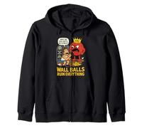 Funny Product for Hybrid Athletes who Hate Wall Balls Zip Hoodie