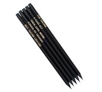 Funny Profession Pencil Set, 5 Dark Wooden Pencils With Words, Pencil Set For Adults, Portable Pencils For Daily Life Work, Encouraging Words Pencils For Teachers Accountants Nurses