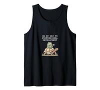 Funny Professional Development Frog Turtle Design Tank Top