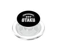 Funny Professional Otaku Saying Vintage Badge Style PopSockets PopGrip for MagSafe