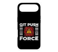 Funny Programmer Coding Git Push Force Warning Case for iPhone Air