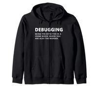 Funny Programmer Debugging Noun Coding Zip Hoodie