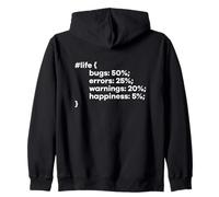 Funny Programmer Life Code For Programmers Coder Zip Hoodie