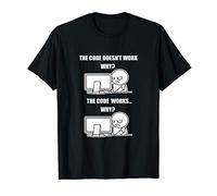 Funny Programmer Meme Design Code Works Debugging Confusion T-Shirt