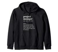 Funny Project Management Project Manager Definition Zip Hoodie