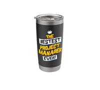 Funny Project Manager Job Occupation, Sarcastic Quote Stainless Steel Insulated Tumbler