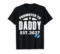 Funny Promoted to Dad 2027 It's A Boy Pregnancy Announcement Value Graphic T-Shirt, Men, Black, L