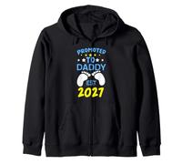 Funny Promoted to Dad Est. 2027 I'm Going to Be A Daddy 2027 Zip Hoodie