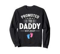 Funny Promoted to Daddy Est. 2027 Gender Reveal Pink Or Blue Sweatshirt