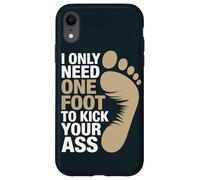 Funny Prosthetic User One Foot Amputee Case for iPhone XR
