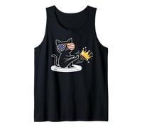 Funny Protesting Cat No King Tank Top