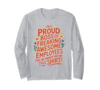 Funny Proud Boss Employee Appreciation Business Owners Long Sleeve T-Shirt