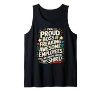 Funny Proud Boss Employee Appreciation Business Owners Tank Top