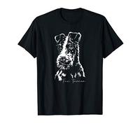 Funny Proud Fox Terrier dog portrait gift present T-Shirt