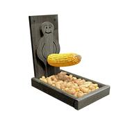 Funny Proud Man Squirrel Feeder Wild Bird Feeders Wooden Decoration Squirrel Feeder For Garden Outs