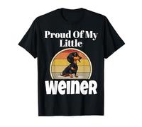 Funny Proud Of My Little Weiner Dog Lover Puppy Parent Humor T-Shirt