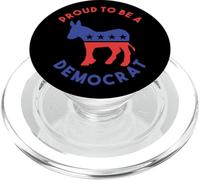 Funny Proud To Be Democrat Democracy Donkey Politics Voting PopSockets PopGrip for MagSafe