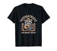 Funny Psychiatrist Cowboy Raccoon T-Shirt