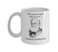 Funny Psychology Mugs - Why Was Pavlov's Hair So Soft? - Ideal Psychologist Gifts 11oz