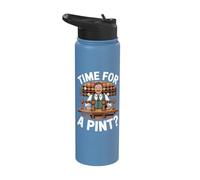 Funny Pub Landlord Pint Beer Ale Traditional British Irish Stainless Steel Insulated Water Bottle