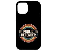 Funny Public Defender Vintage Badge Saying Case for iPhone 12/12 Pro
