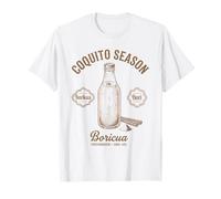 Funny Puerto Rico Flag Boricua Taino Coquito Season T-Shirt