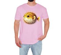 Funny Puffer Fish Mens T-Shirt Marine Life Gift Idea