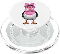 Funny Puffin Pink Gum Sunglasses PopSockets PopGrip for MagSafe