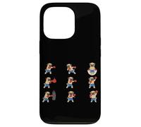 Funny Pug Boxer Dog Training Boxing Ring Case for iPhone 13 Pro