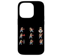 Funny Pug Boxer Dog Training Boxing Ring Case for iPhone 14 Pro
