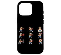 Funny Pug Boxer Dog Training Boxing Ring Case for iPhone 16 Pro