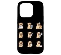 Funny Pug Doctor Nurse Medical Puppy Cartoon Case for iPhone 15 Pro