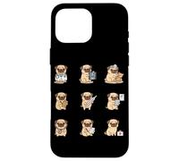 Funny Pug Doctor Nurse Medical Puppy Cartoon Case for iPhone 16 Pro Max