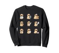 Funny Pug Doctor Nurse Medical Puppy Cartoon Sweatshirt