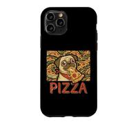 Funny Pug Dog Eating PIZZA Slice Food Lover Case for iPhone 11 Pro