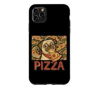 Funny Pug Dog Eating PIZZA Slice Food Lover Case for iPhone 11 Pro Max